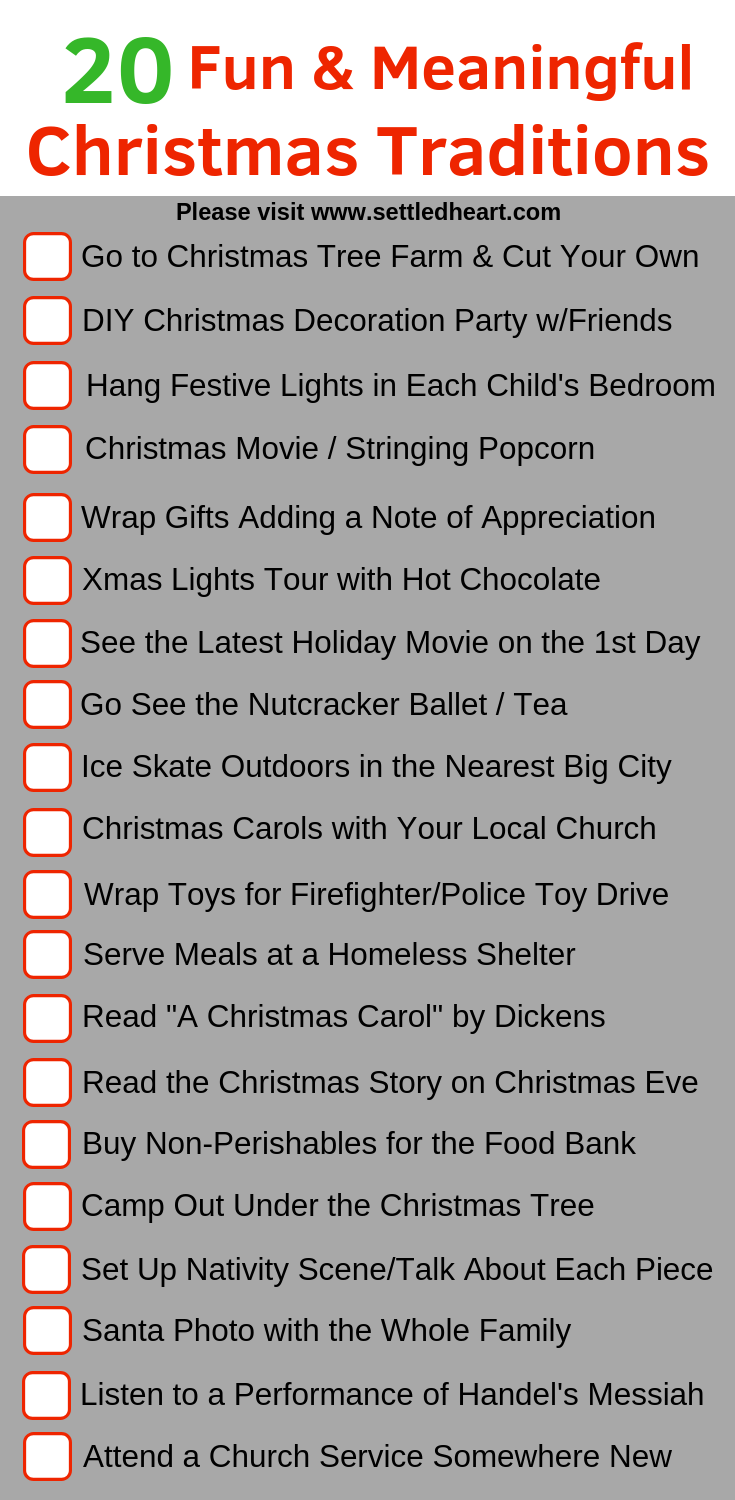 20 Christmas Traditions